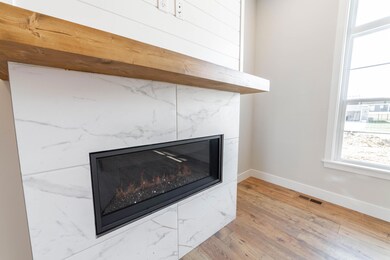 Electric Fireplace in Living Room