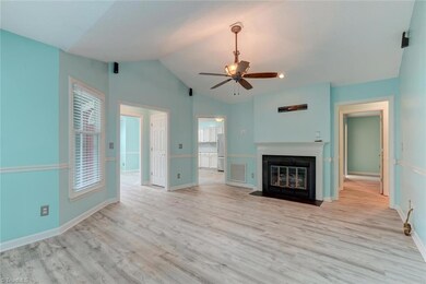Great room with new gas logs