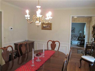 Dining Room Note the molding and detailed wood wor