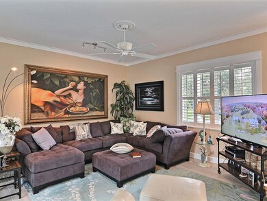 Plantation Shutters & Ceiling Fans throughout