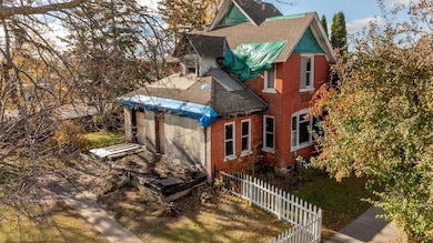 There was once a beautiful porch along the back.