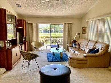 Living room - vaulted ceilings.