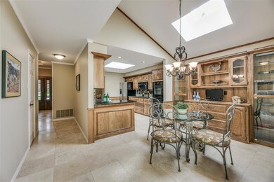 Breakfast room with ample storage and adjacent uti