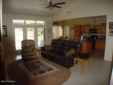 View of fam rm & Kitchen