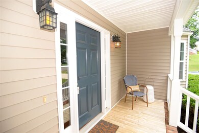 Welcoming front porch.
