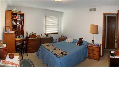 Large Master Bedroom has easy access to the main f
