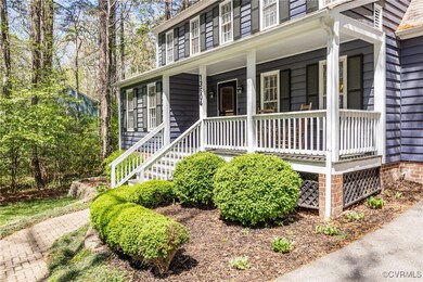 View of front of property featuring covered porch