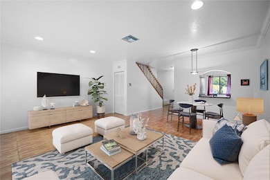 Spacious Living Virtually Staged Fresh Paint