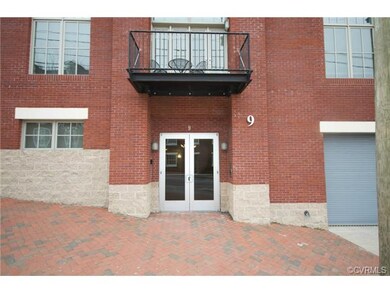 The secure entrance is accessible with a key fob f