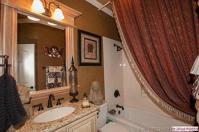 Full Guest Bath with designer touches.
