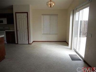 Dining area over looking patio.