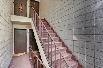 Stairwell down to lower level.
