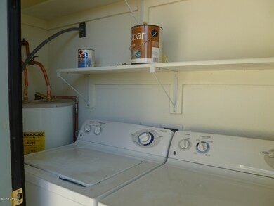 Laundry Closet off Covered Patio