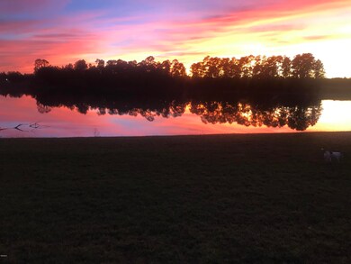 Sunset over lake
