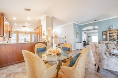 Gracious dining area