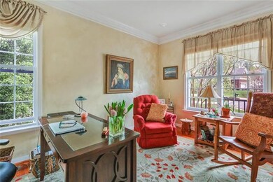 Living Room/Office with French Doors