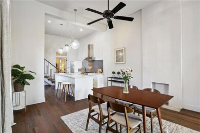 open concept kitchen/dining