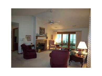 Living Room. Features include vaulted ceiling, cei