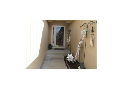 Front door w/gardening spot for shade garden