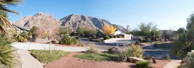 FRONT YARD, VIEW ON THE MOUNTAINS TO THE EAST.