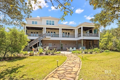 Rear view of home
