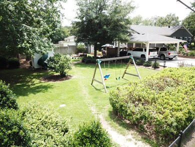 Fenced yard