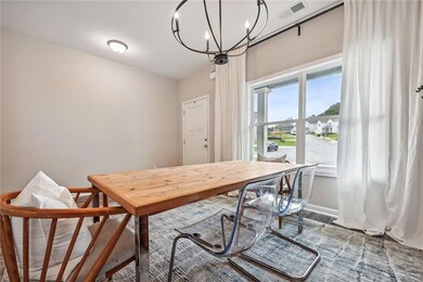 Dining area featuring hardwood / wood-style floori