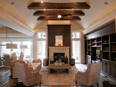 Gas Fireplace and Book shelves