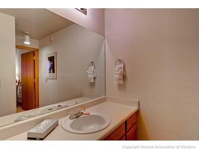 Bathroom. The 2nd full bath is on the first floor for convenience for the living area and for guests sleeping on the first floor sofa bed.