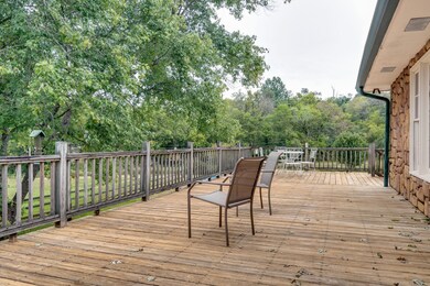 Oversized deck with a great view of the property.