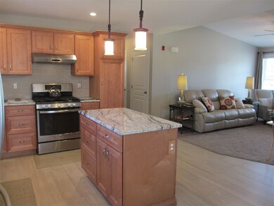 The granite counter tops are very attractive.