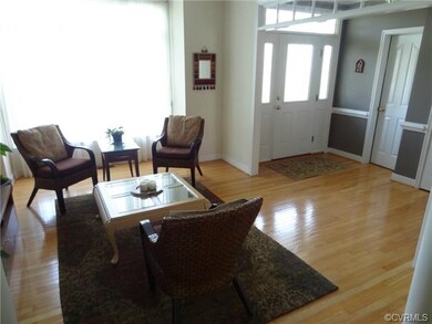 Living Room (could also serve as study) with hardw