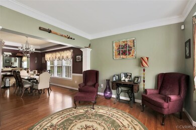 Living room looking into dining room