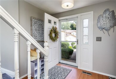 Large foyer w/updated lighting, paint