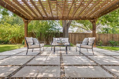 Seller created serene outdoor living space with la
