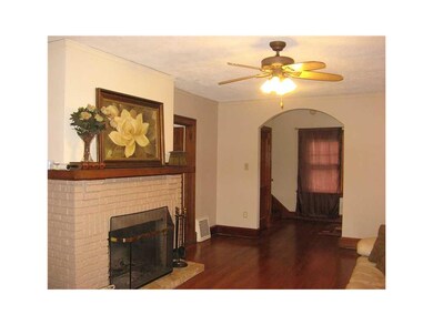 Fireplace.