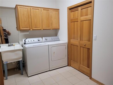 Laundry room off the kitchen.
