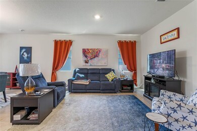 Living room with large windows