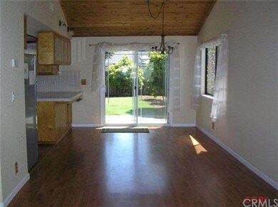 Dining room with slider to the nice backyard
