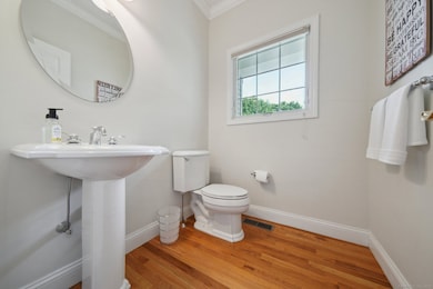 Half bathroom off entry