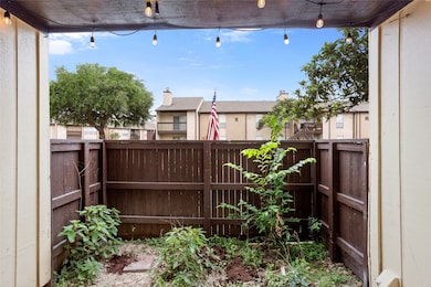 Patio space great for a grill, garden, or furry fr