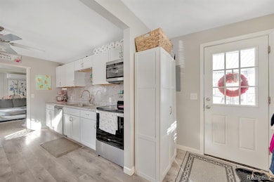 Mudroom leading to backyard