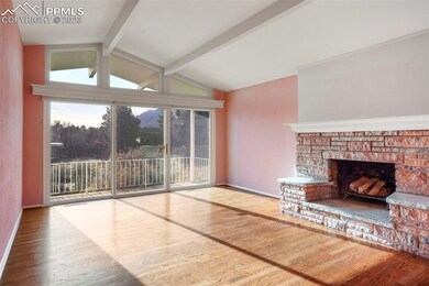 Beautiful mountain view from the family room.
