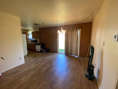 Dining room with sliding door to go to backyard