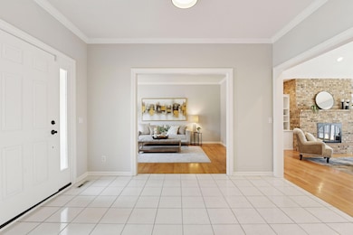 Foyer open to living room