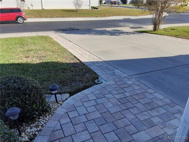 Front entry with pavers