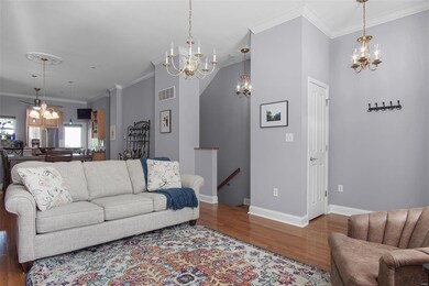 Open floor plan looking towards stairs to the lowe