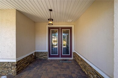 Beautiful front doors add to the appeal