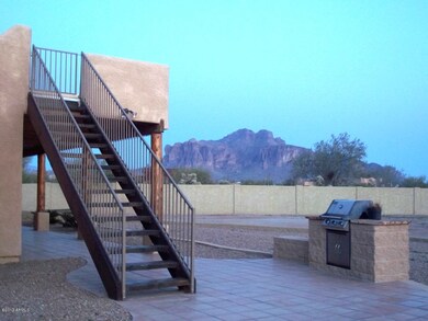 Back yard with view deck
