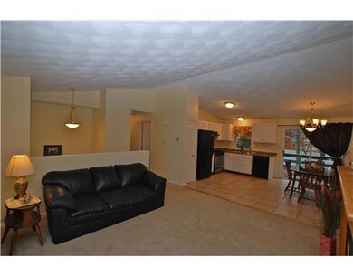 Living Room. The open concept of the home and cath